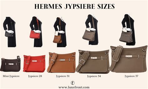 Hermes jypsiere bag sizes